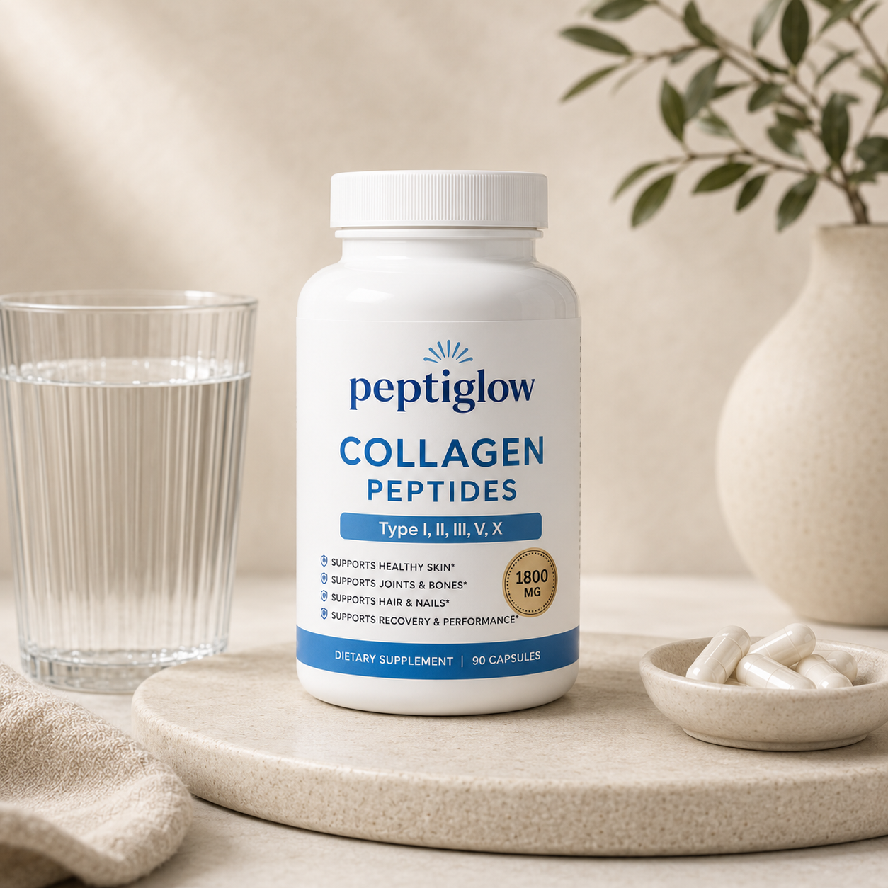 Peptiglow Collagen Peptides Capsules